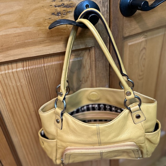 Tignanello All Leather Shoulder Handbag - Picture 1 of 6